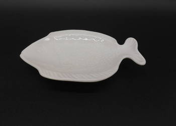 Porcelanowa biała paterka KAISER w kształcie ryby