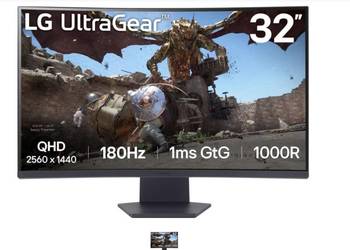 dla gracza zakrzywiony MONITOR LCD 32" VA/32GS60QC-B LG