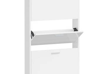 Szafa na buty wysoki połysk biała 59x17x108 cm WM-342530