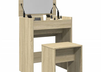 Toaletka ze stołkiem dąb sonoma 60x40x1135 cm WM-848215