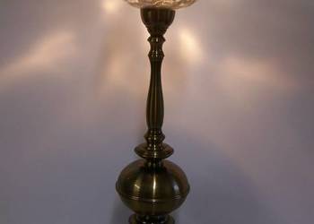 Lampka ___mosiądz _____klosz szklany _______57 cm