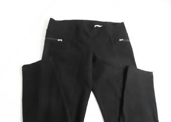 Czarny Legginsy Spodnie Zara Woman Slim Fit Rozmiar M Stan Bardzo Dobry
