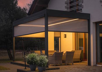 Pergola tarasowa lamelowa zadaszenie tarasu