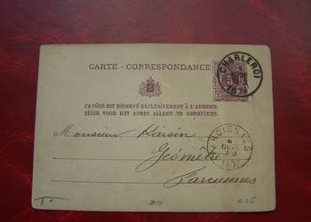 Belgia 1878 Kartka pocztowa