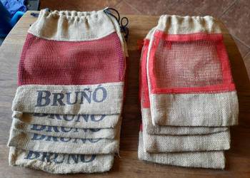 Jutowe ozdobne worki upominkowe, na owoce lub warzywa, wysyłka