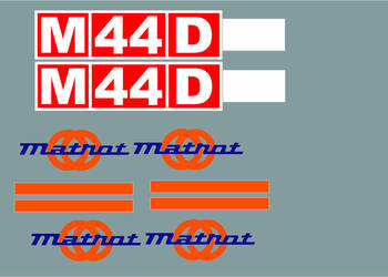 Naklejki Matrot M44D zamienniki