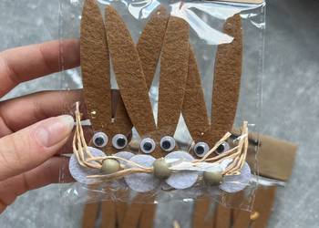 Zestaw 3x3 ozdobne króliki / zające na taśmę dwustronną