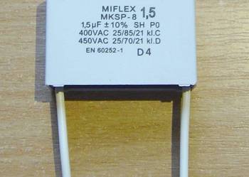 Kondensator rozruchowy 1,5µF MKSP-8 Miflex