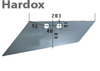 Lemiesz przedpłużka HARDOX 667004 części do pługa VOGEL NOOT