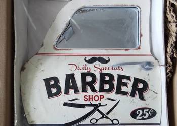 Barber Shop Salon Fryzjerski Piękna Dekoracja Retro Vintage