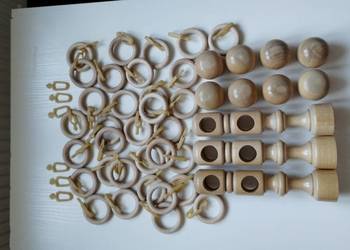 Karnisz drewniany - elementy !!!