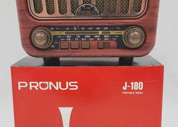 Przenośne radio retro PRUNUS J-180 – Bluetooth 5.0, AM/FM/SW & MP3