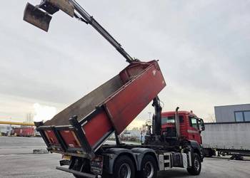 Wywrotka 6x6 z dzwigiem.Man Tgs