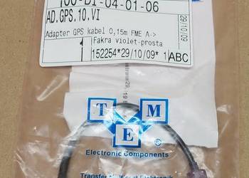 ZŁĄCZE ADAPTER ANTENY GPS FME A FAKRA D VIOLET PROSTA