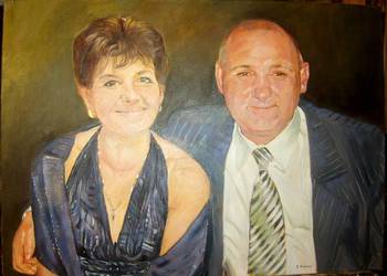 Portret olejny na płótnie