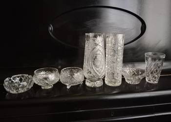 Wyjątkowy Zestaw Kryształów PRL – 7 sztuk | Vintage | Klasyka Designu