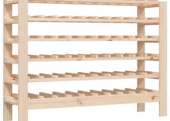 Stojak na wino 1095x30x82 cm lite drewno sosnowe WM-822546