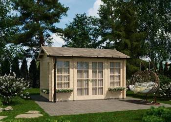 Domek ogrodowy drewniany Poolhous 4×3 m