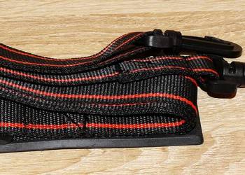 Pas do torby, walizki regulowany 85-115 cm, 30 mm, mocny, pleciony, czarny