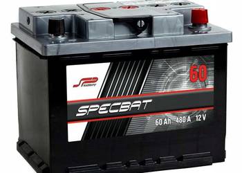 Akumulator SPECBAT 60Ah 480A EN PRAWY + Szczecin Specpart