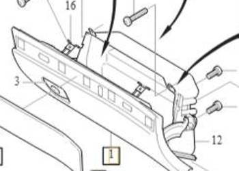 VOLVO XC90 drzwiczki schowka drewno 39999895 OE czesc fabrycznie nowa