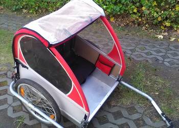 Przyczepka rowerowa dla dzieci Alu ze skrzynią