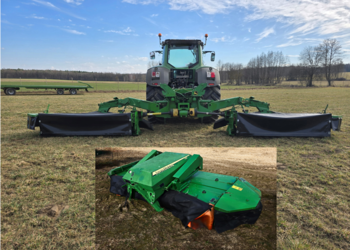 Zestaw kosiarek dyskowych JOHN DEERE CC388 + CC0131 (9 m) czołowa i boczne