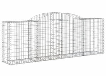 Kosze gabionowe 11 szt 300x50x100/120cm galwanizowane żelazo WM-3146710