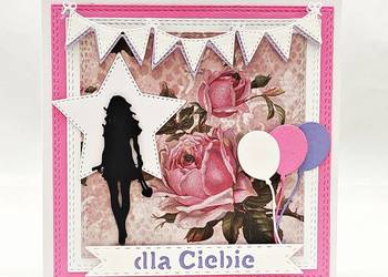 Kartka urodzinowa ręcznie robiona dla kobiety