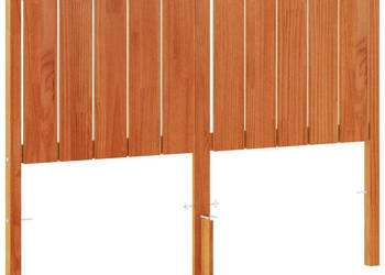 Wezgłowie do łóżka woskowy brąz 135 cm lite drewno sosnowe WM-844343