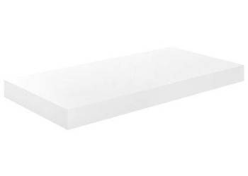 vidaXL Półka ścienna, wysoki połysk, biała, 50x23x3,8 cm, MDF(sku323745)