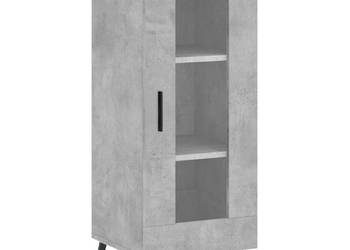Szafka szarość betonu 345x34x90 cm materiał drewnopochodny WM-828816
