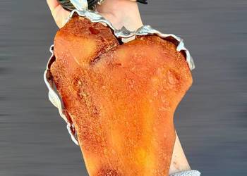 Wisior Ząb Megalodona srebro 925 bursztyn bałtycki rękodzieło unikat