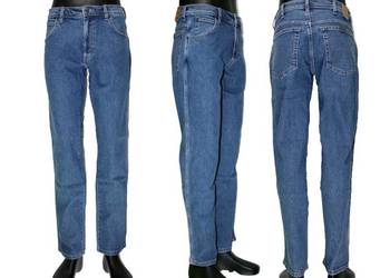 Męskie jeansy Wrangler Regular - Stonewash klasyczne W31/L32 - 119 zł.