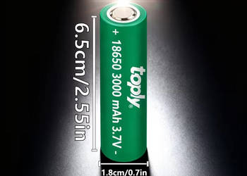 Nowe nieużywane akumulatory 18650 3000mAh 3,7V