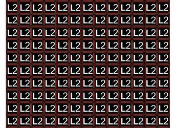 Naklejka na rozdzielnice faza L2 234 szt 13 mm kwadratowa