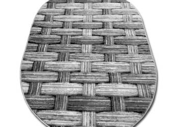 DYWAN OWALNY 160X230 GĘSTY WŁOS LAILA 15743 GREY NOWOCZESNY MIĘKKIE RUNO