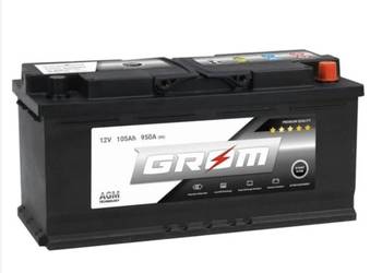 Akumulator AGM START&STOP 105Ah 950A P+ GROM