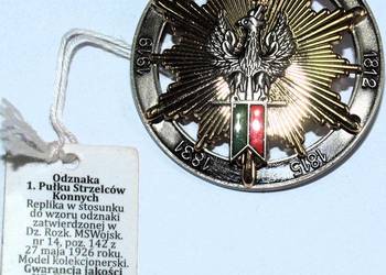 Odznaka 1. Pułk Strzelców Konnych II RP REPLIKA (22)