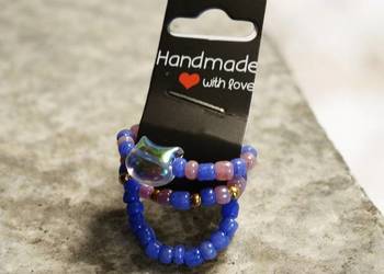 Pierścionki z koralików kotek