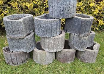 Gazon betonowy Półksiężyc 20x35 cm donica ogrodowa