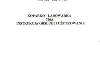 Waryński 726 A instrukcja dtr wysyłka !