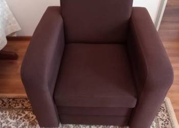 Fotele wypoczynkowe 3 sztuki fotel brązowy