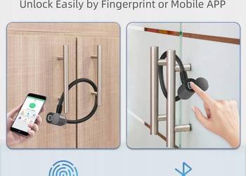 zamek rowerowy na telefon z aplikacją do telefonu smart