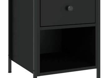 Szafki nocne 2 szt. czarne 40x42x50 cm materiał drewnopochodny WM-825934