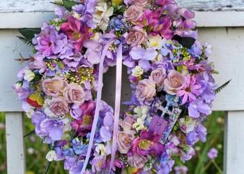 Wianek całoroczny na drzwi, prezent, Dzień Matki