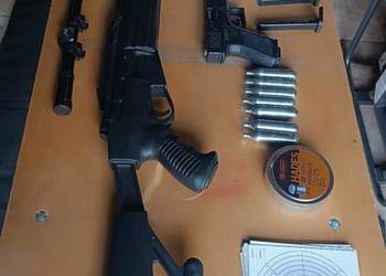 Wiatrówka Hatsan 5,5mm plus Glock 19 co2