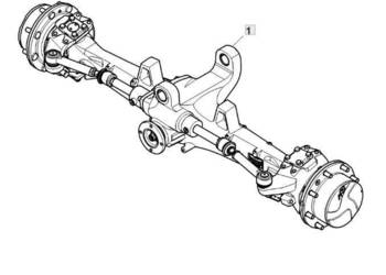 John Deere 6110 - oś przednia AL216508