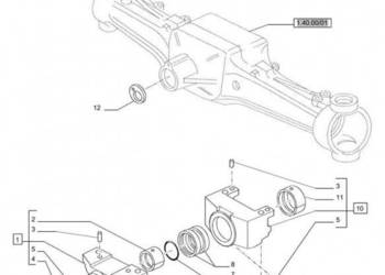 New Holland T6010 Wspornik 47126805