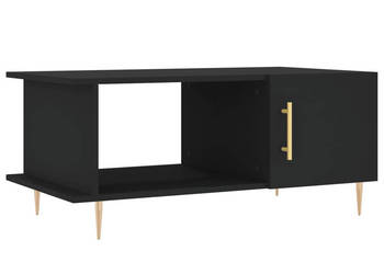 Stolik kawowy czarny 90x50x40 cm materiał drewnopochodny WM-829477
